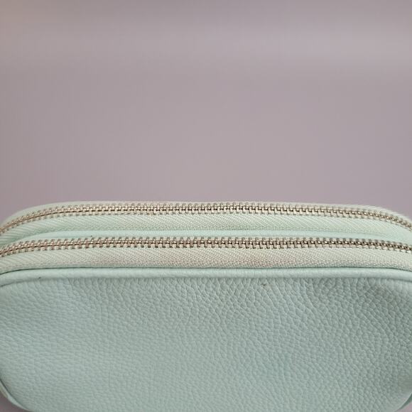 Coach Jes Tiffany Blue crossbody Double Zip Mini - Picture 10 of 15